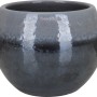 A.H.G. Übertopf Luxa, Keramik, Ø 12 cm, anthrazit glasiert, runde Form.