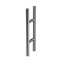 Eleganter Aluminium Stangengriff für Levidor Glasschiebetür. Moderner, silberner Türgriff.