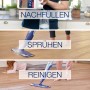 Bona Parkettreiniger Nachfüllkanister 4L: Nachfüllen, Sprühen und Reinigen von Parkettböden.