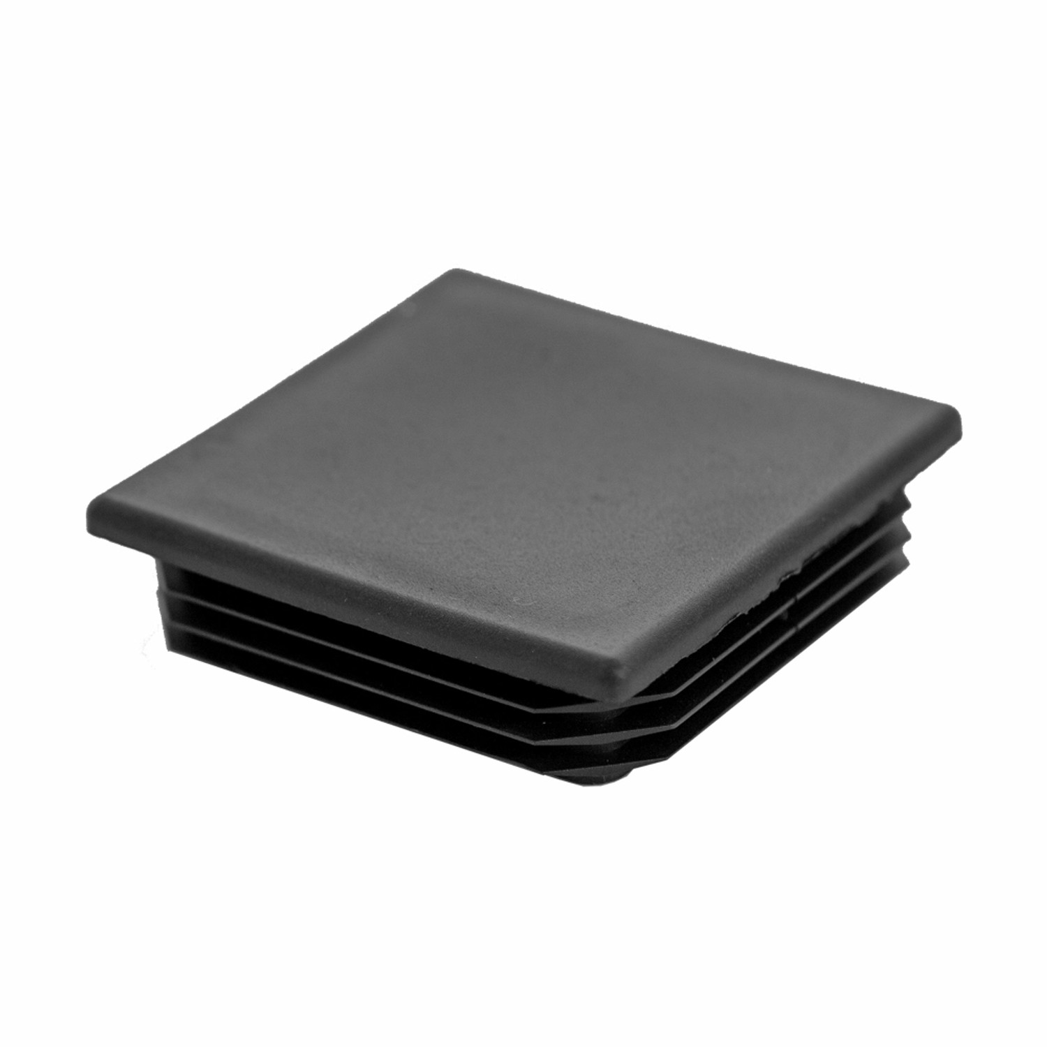 Schwarze Pfostenabdeckung aus Kunststoff für 8x8 cm Stahlpfosten als Zaunzubehör.