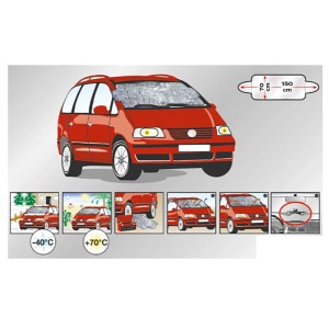 Auto-Frontscheibenabdeckung (70x150cm) zum Schutz vor Frost und Sonne.