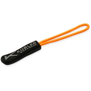 Kübler Workwear Zipperset, neonorange Reißverschlussverlängerung für Arbeitskleidung.