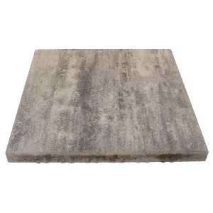 Terrassenplatte Modern, anthrazit-schattiert, 60x60x4 cm. Gehwegplatte für Terrasse, Hof und Garten.