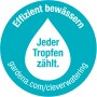 Logo: Gardena – Effizient bewässern, jeder Tropfen zählt. Für clevere Bewässerungssysteme.