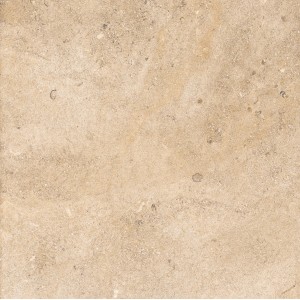 Beige Feinsteinzeug Bodenfliese Impero, 60x60 cm, matte Steinoptik für Innenräume.