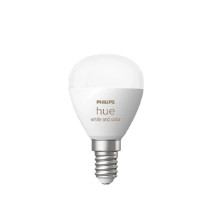 Philips Hue E14 LED Lampe, Tropfenform, 5W, White & Color Ambiance.