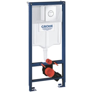 Grohe QuickFix Solido Vorwandelement für WC, 1,13m Bauhöhe, mit Spülkasten und Abdeckplatte.