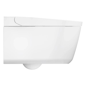 Grohe Sensia Dusch-WC, weiß, Wandmontage. Elegantes, geschlossenes Design, Seitenansicht.