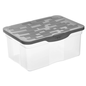Rotho Box Ranger A4 Transparent/Grau 13 l