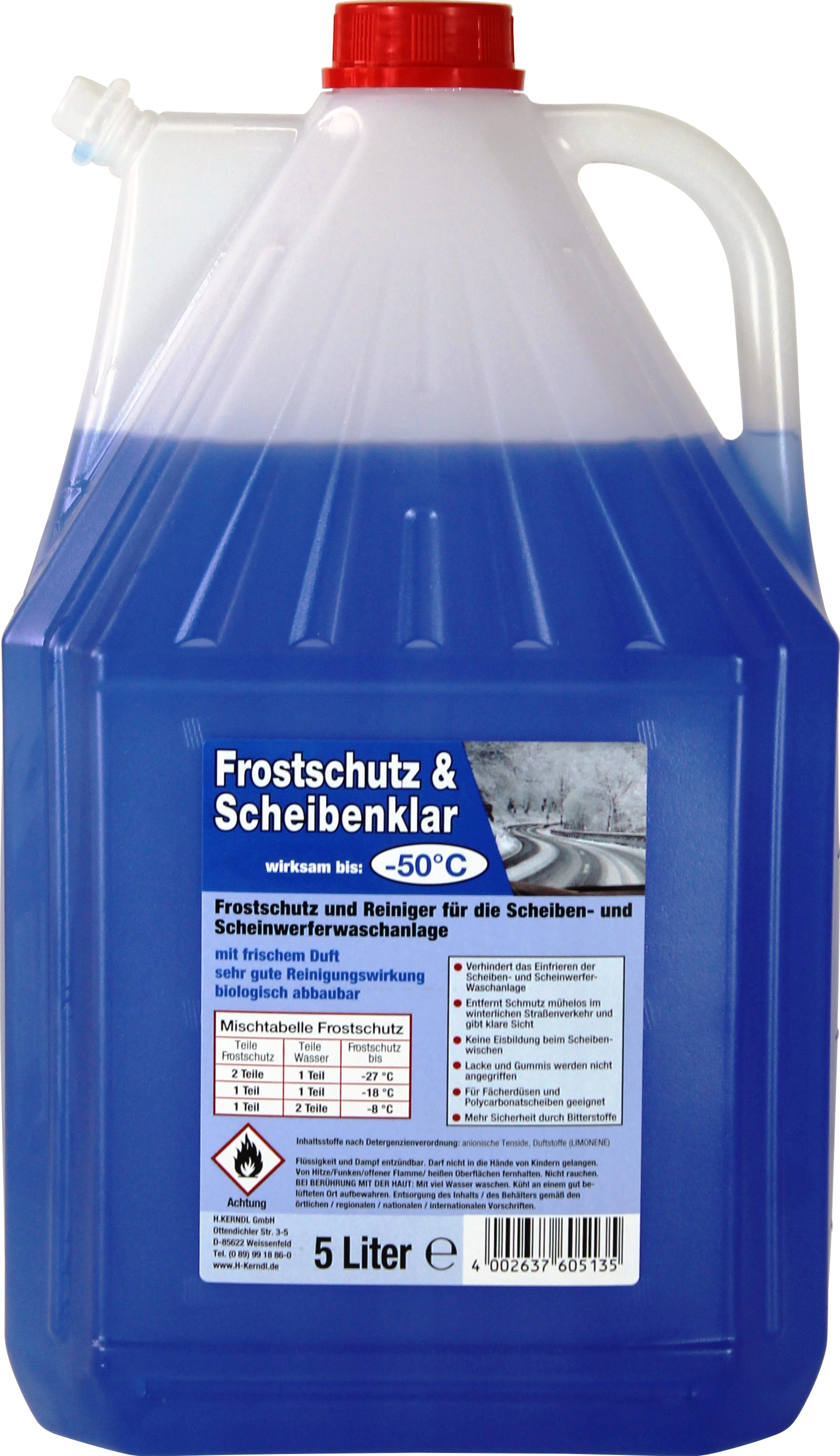Karipol - Scheibenfrostschutz - 1000 ml, Konzentrat, Zitrusduft, 5,25 €