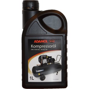 Adamol Kompressorenöl 100, 1 Liter Flasche für Kolbenkompressoren.