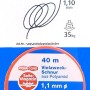 Weiße Conacord Polyester Schnur, 1,1 mm Durchmesser, 40 m Länge, ein Mehrzweckseil.