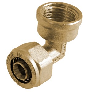 Kirchhoff Winkel 90° Klemmfitting für MSVR Blank, 26 mm x 30,3 mm (1 IG), Messing.