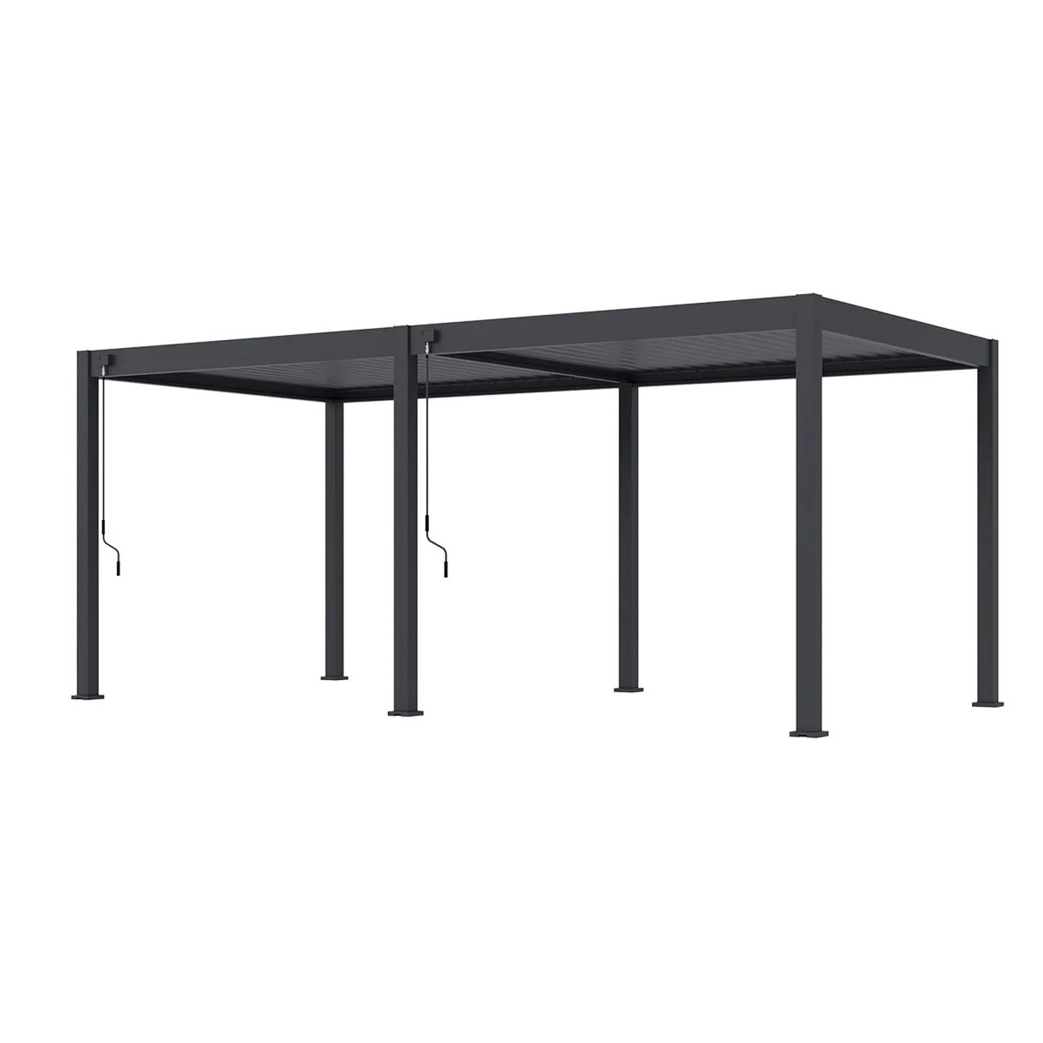 Weide Classic Pergola Aluminium Freistehend 3 X 6 M Anthrazit_2