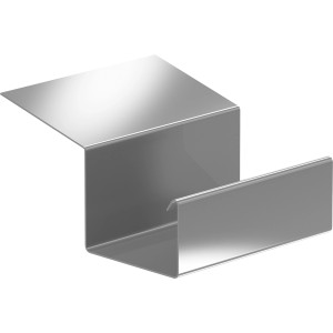 Verbinder für SDF Kastenrinne aus Aluminium in Natur für die einfache Dachrinnenverbindung.