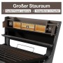 okwish Polsterbett 160x200cm mit LED USB C Hydraulik Staufach Schlafzimmer Grau ohne Matratze_8