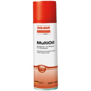 Makita Mehrzwecköl 300ml für Kettensägen: Reinigungs- und Pflegeöl im rot-weißen Spraydose.