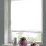 Gardinia EasyFix Rollo, reinweiß, 60x150 cm, strukturierter Stoff, am Fenster montiert.
