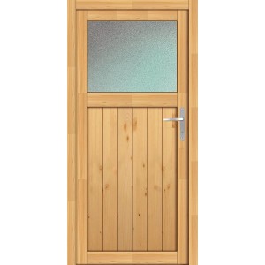 Holz-Nebeneingangstür NET 501 Fichte Natur 98 cm x 200 cm Anschlag Rechts