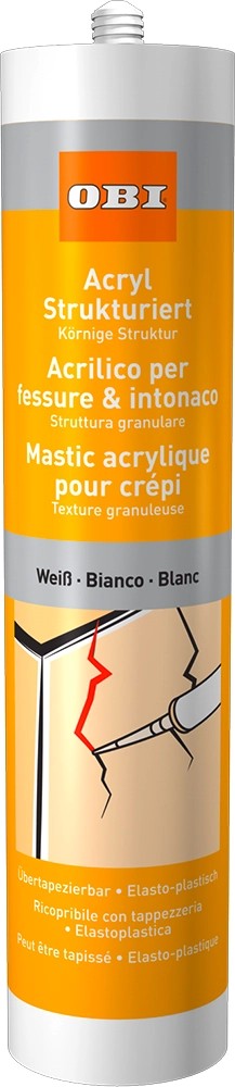 OBI Acryl strukturiert Weiß 310 ml kaufen bei OBI