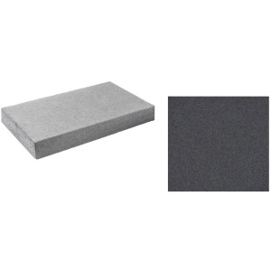 Premac Moodul Abdeckplatte, anthrazit, 7,5x60x30 cm, für Mauersysteme.