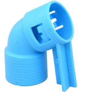 Blauer E2 Elektro Beton Krümmer 25 mm 30° für Unterputzdosen.