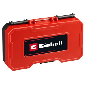 Einhell Bit-Bohrerbox, 39-teilig, rote Aufbewahrungsbox für Bits und Bohrer.