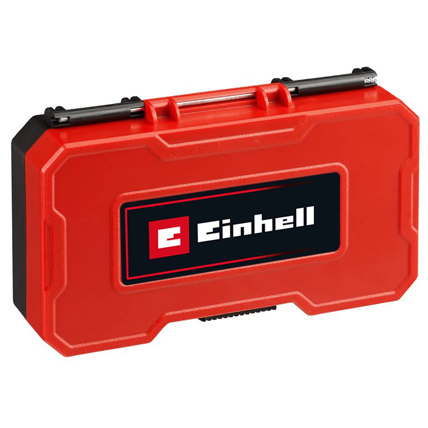 Einhell Bit-Bohrerbox, 39-teilig, rote Aufbewahrungsbox für Bits und Bohrer.