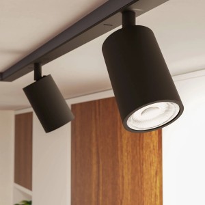 EGLO EASYT Spot, schwarz, 1-flammig, GU10, für Schienensysteme. Moderne Akzentbeleuchtung.