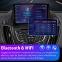 Junsun Autoradio mit großem Touchscreen im Ford Escape Armaturenbrett, zeigt Bluetooth-Freisprechfunktion.