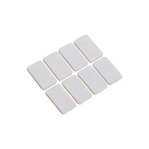 8er Set selbstklebende Filzgleiter, 22x36 mm, für Möbel und Oberflächenschutz.