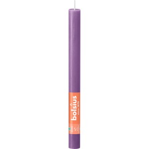 Bolsius Rustik Stabkerze in Blühendes Veilchen, 27cm, für stimmungsvolle Beleuchtung.