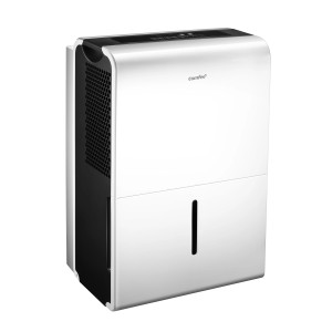 Comfee Luftentfeuchter 50L, weißes Gehäuse mit digitalem Display. Ideal für Räume bis 100m².