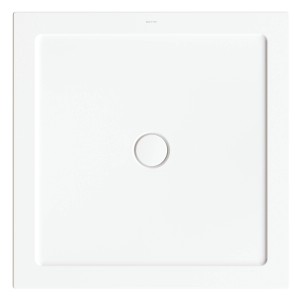 Quadratische Bette Duschwanne Extraflach Stage, 100x100 cm, Snow. Ideal für bodenebene Duschen.