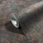 Marburg Vliestapete in Betonoptik Schwarz-Kupfer, leicht glänzend, auf Rolle.