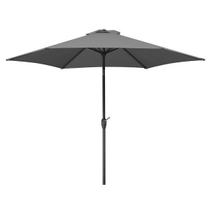 Schneider Marktschirm Napoli, Ø 270 cm, anthrazit, mit Knickfunktion.