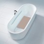 Wenko Wanneneinlage Mirasol, 69x39 cm, taupe, in Badewanne mit Wasser. Rutschfeste Badewannenmatte für mehr Sicherheit.