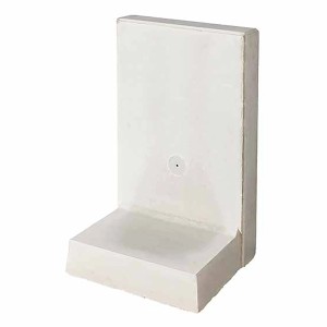 Grauer L-Stein aus Beton, 55x99x30x12 cm, zur Beet- und Hangbefestigung.