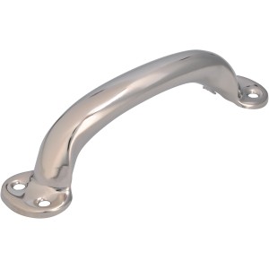 Siro Möbelgriff 1140, nickelfarbig glänzend, Lochabstand 140mm, aus Metall.