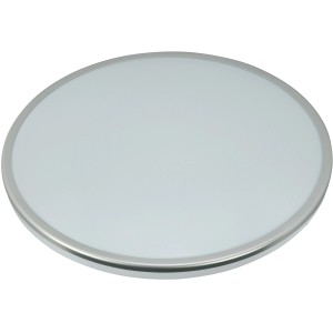 Runde LED-Wand- und Deckenleuchte, 18W, IP44, Farbwechsel, weiß mit Chromrand.