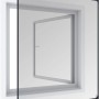 Windhager Magnetfenster, anthrazit, 100x120cm, Insektenschutz für Fenster.