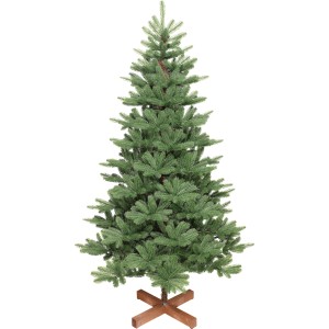 Kunsttanne Dalbyn XL, 180 cm, mit Holzständer für Innenräume. Grüner Weihnachtsbaum ohne Schmuck.