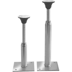 Schulte ExpressPlus Füße für eckige Duschwanne, Chrom, höhenverstellbar für optimalen Ausgleich.