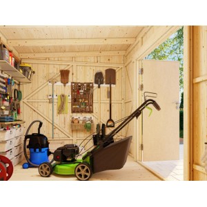 Palmako Gerätehaus Stig 8,2 m² Natur / Unbehandelt