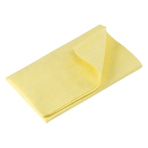 Gelbes Mikrofaser Universaltuch zum Reinigen und Trocknen.