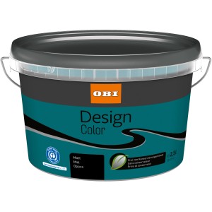 OBI Design Color, matte Wandfarbe in Petrol, 2,5 l Gebinde.