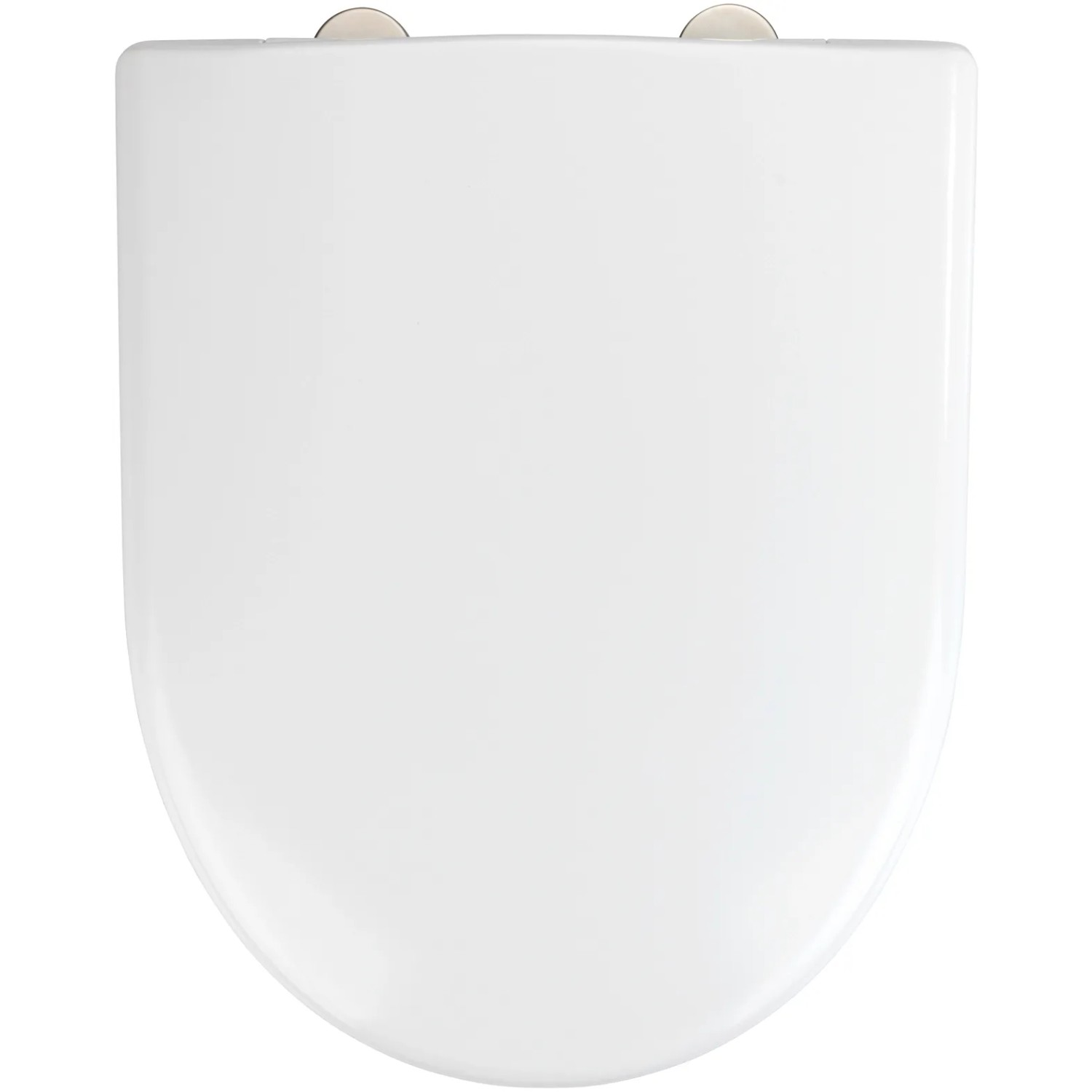 Weißer Wenko WC-Sitz Exclusive für Geberit Renova, Duroplast, mit Absenkautomatik.