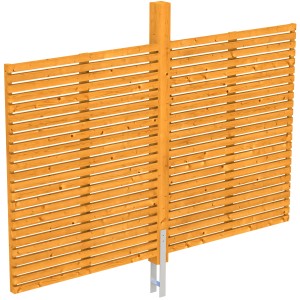 Skan Holz Rückwand Rhombus 291 x 160 cm Fichte Eiche hell