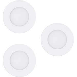 3er Set Eglo Connect LED Einbauleuchten Fueva, Ø 8,5cm, weiß. Intelligente Lichtsteuerung für Ihr Zuhause.