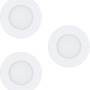 3er Set Eglo Connect LED Einbauleuchten Fueva, Ø 8,5cm, weiß. Intelligente Lichtsteuerung für Ihr Zuhause.